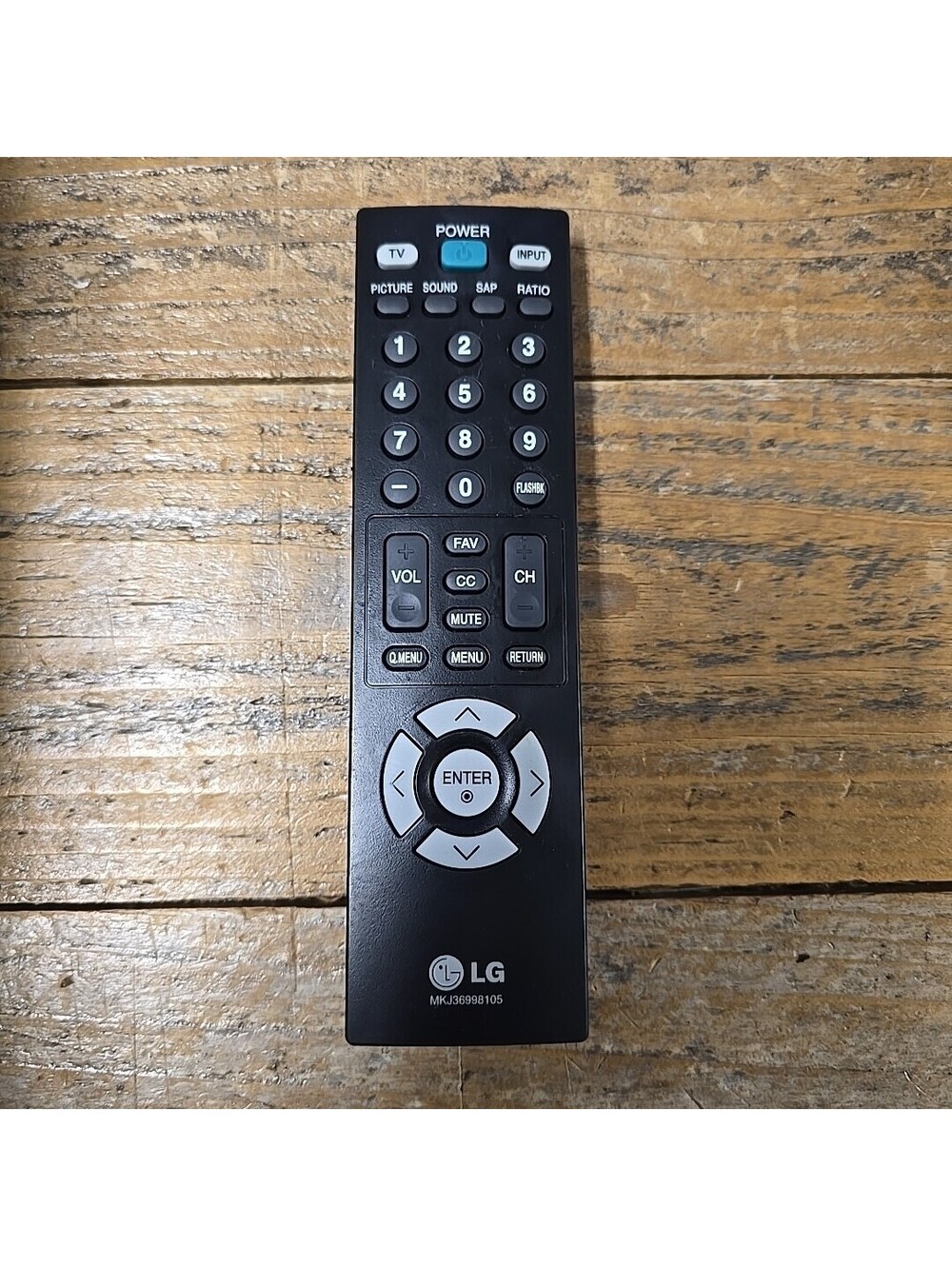 LG MKJ36998105 Replacement TV Remote Control TESTED -- Works great!